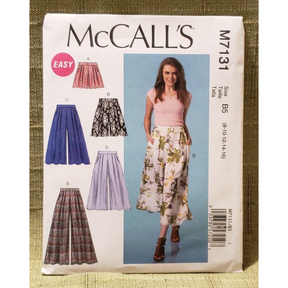 Misses Easy Plus Size Loose Fitting Shorts, Pants Sewing Pattern McCall's M7331